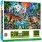 Glow In The Dark Dinosaur Puzzle 1000 Piece Jurassic Twilight Jigsaw Game